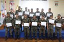Soldados e cabos do Exército receberam certificado do curso de qualificação profissional em pedreiro de acabamento